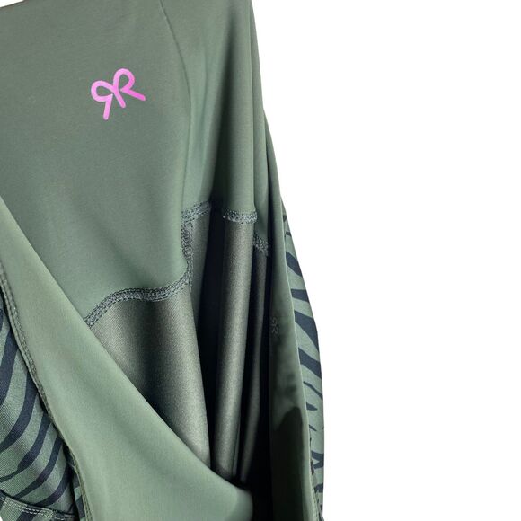 🔆5/$25 ruby ribbon sport ankle leggings In Olive And Black High Waist Zebra 3x - Picture 5 of 5